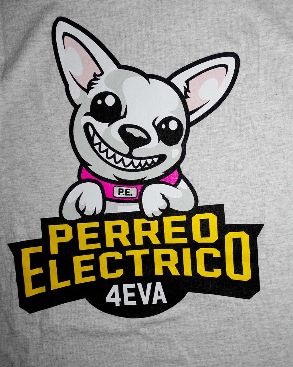 Exclusive Perreo Electrico 4Eva Ash Grey T-Shirt